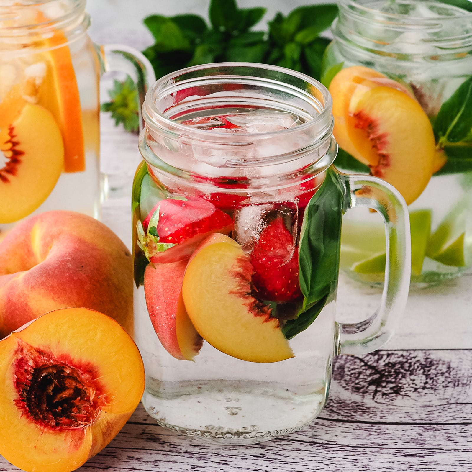 Homemade Peach Water